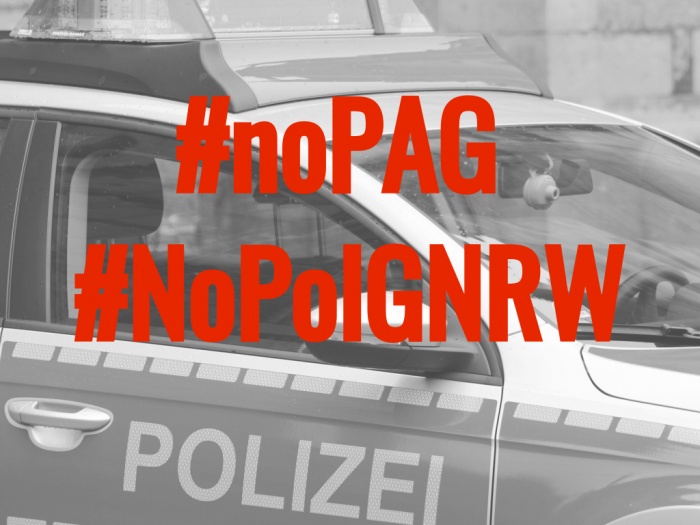 хэш-теги против законов о полиции в Германии