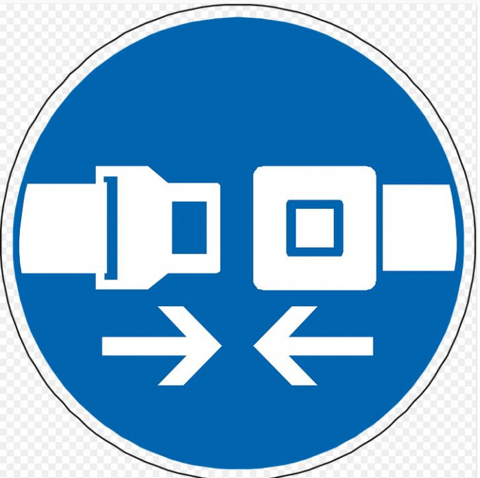 дорожный знак "ремень безопасности"