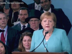 Речь Меркель перед выпускниками Гарвардского университета